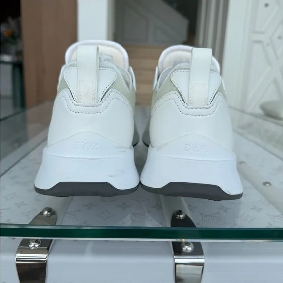 Dior B25 Runners White Logo Sneakers 10US